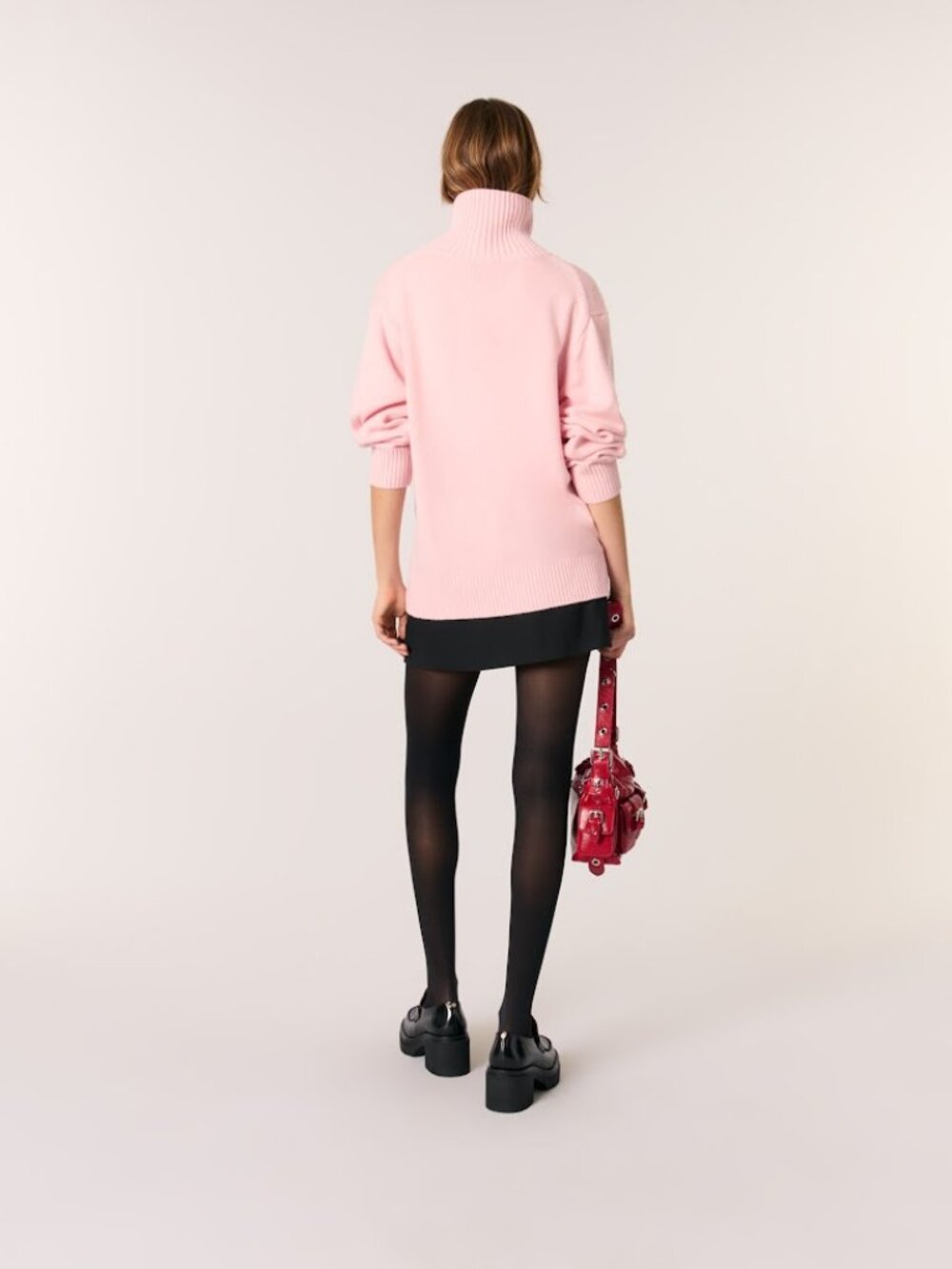 Vintage 90s Polo Jeans Co. Ralph Lauren Pink Ribbed Turtleneck Sweater XL
